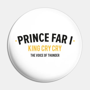 Reggae Royalty: Prince Far I - The King of Cry Cry Pin