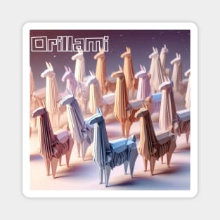 Origami Llama Magnet