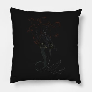 mermaid Ariel skeleton Pillow