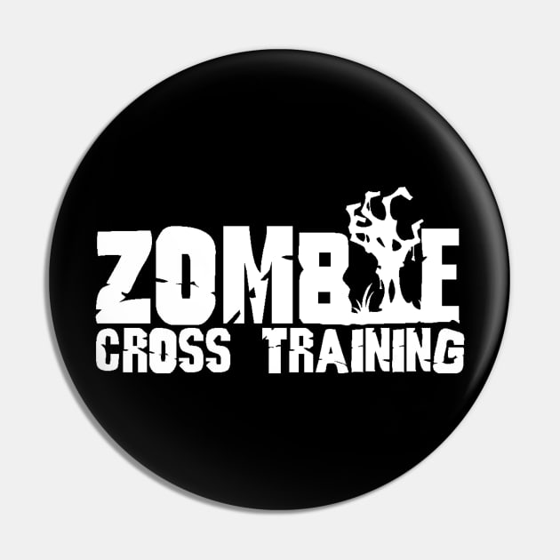 Zombie Hand White Pin by ZombieCrossTraining