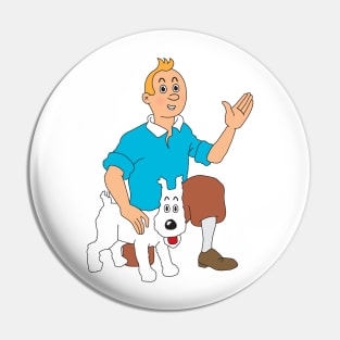 Tintin and milo Pin