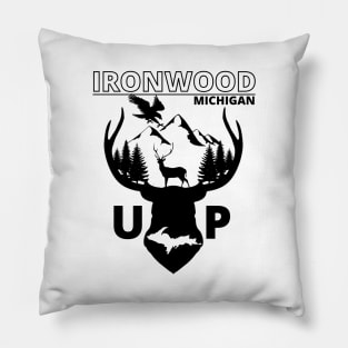 Ironwood Michigan Upper Peninsula Pillow
