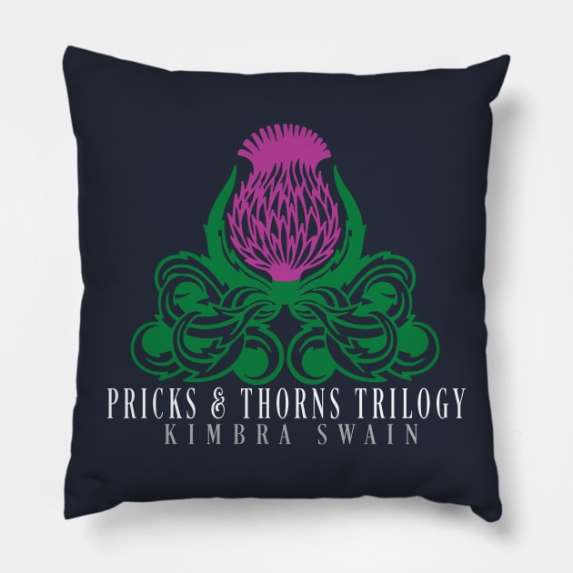 Pricks and Thorns Trilogy Pillow by KimbraSwain