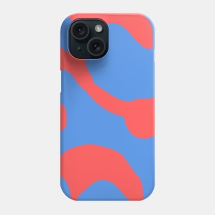 Abstract pattern red swirl Phone Case