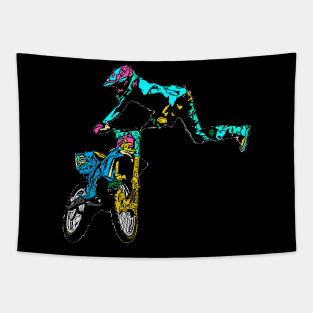 motocross freestyle Tapestry