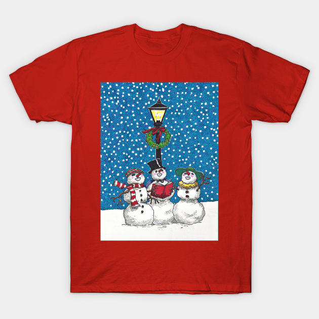 Discover Caroling Snowmen - Snowmen - T-Shirt