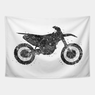 Motocross black and white Tapestry