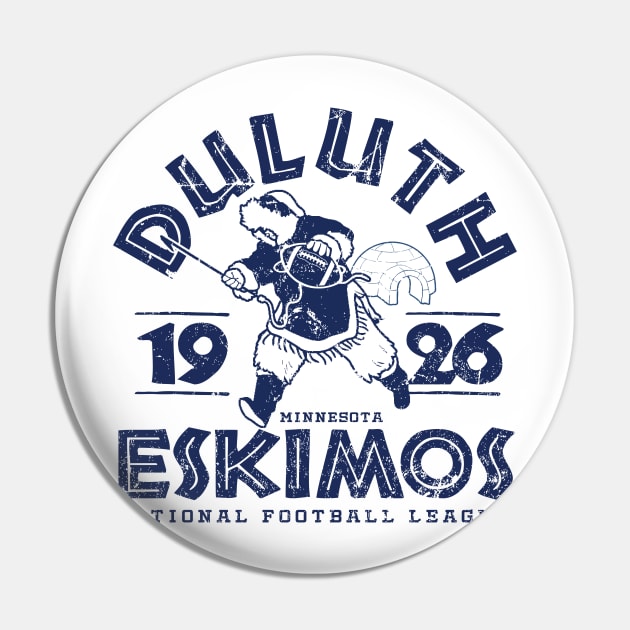 Duluth Eskimos Football Pin by MindsparkCreative