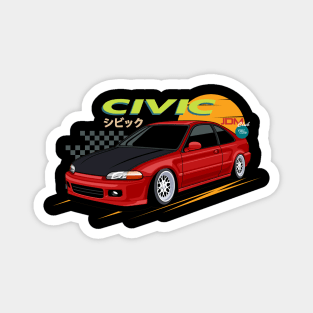 Civic Cars JDM Style Magnet