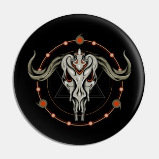 Skull head of goat Pin