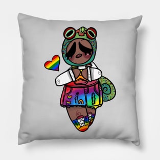 Lgbtq pride whoman Pillow