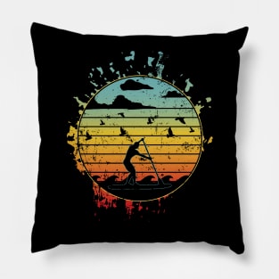 excellent paddleboard surfing Supporter vintage Pillow