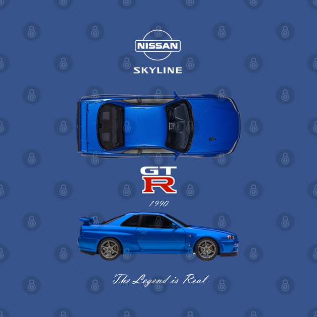 Nissan Skyline GTR R34 Blueprint by Aldison Ymeraj