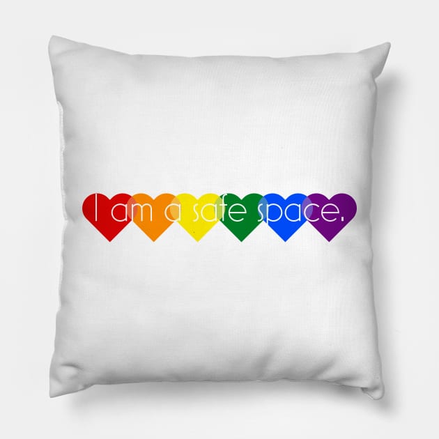 I am a safe space. Pillow by Simplify With Leanne
