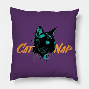Cat Nap Moon Pillow