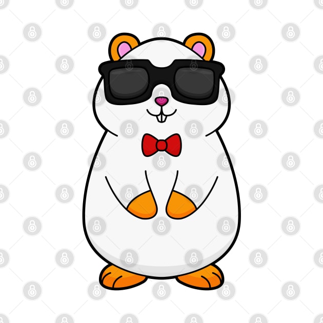 Hamster with Sunglasses & Bow tie by Markus Schnabel