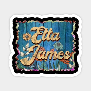 Retro Etta Name Flowers Limited Edition Proud Classic Styles Magnet