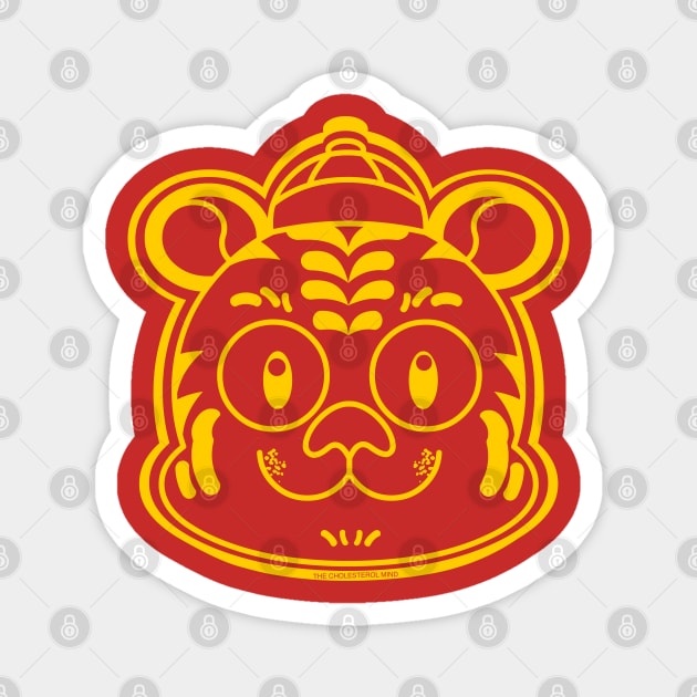 CNY: YEAR OF THE TIGER (BOY) OUTLINE Magnet by cholesterolmind