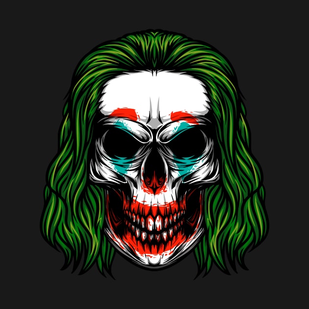 Clown skull by clickprint