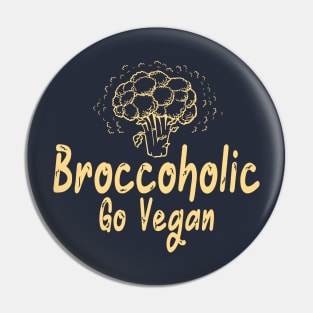 Broccoholic Go Vegan Gift Idea Pin