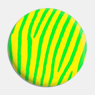 Zebra Print (Yellow & Green) Pin