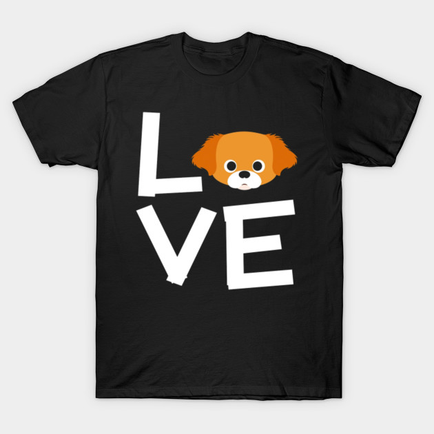Funny Short Haired Pekingese Tshirt I Love Dog Gifts For Dog Lover