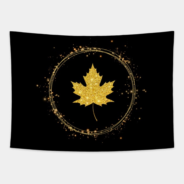 Canadiana Gold Standard Tapestry by phredwerd