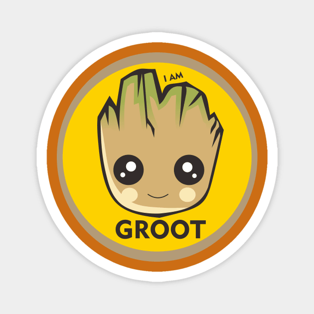 I AM GROOT Magnet by Kurnia