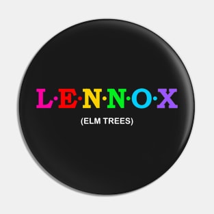 Lennox - Elm trees. Pin