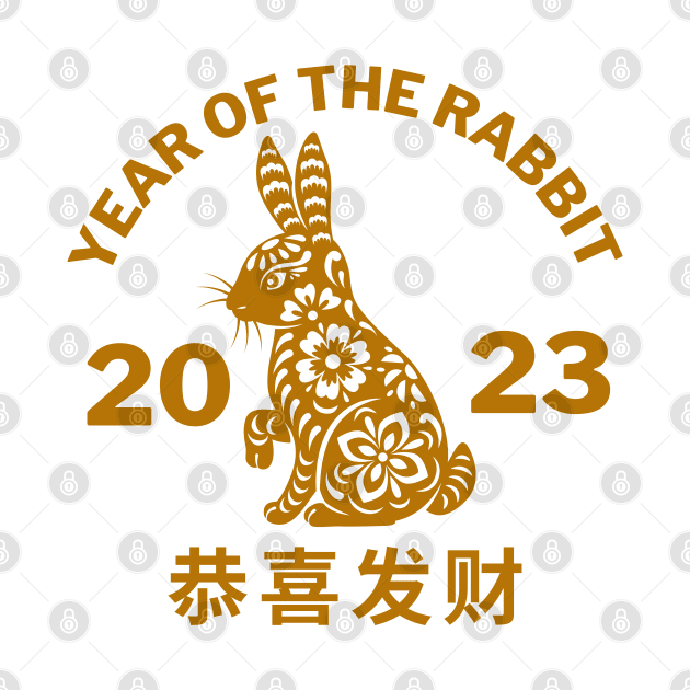 Year of the Rabbit 2023 - Chinese New Year Zodiac by MtWoodson