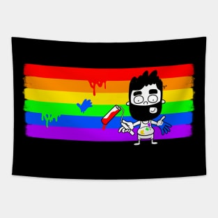Pocket Gay Painting Pride Tapestry