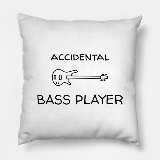 Accidental Bass Player Pillow by CHADDINGTONS