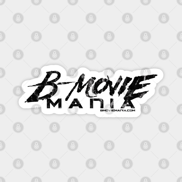 B-Movie Mania Black Logo Magnet by BMOVIEMANIA