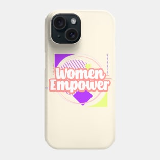 Feminist woman power  geometric Phone Case