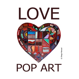 Heart, Love Pop Art T-Shirt