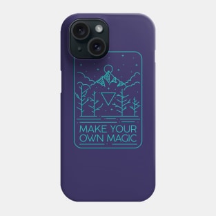 Line Art Mountain Travel Phone Case