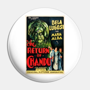 THE RETURN OF CHANDU 1934 Fantasy Film Starring Bela Lugosi Retro Film Poster Pin