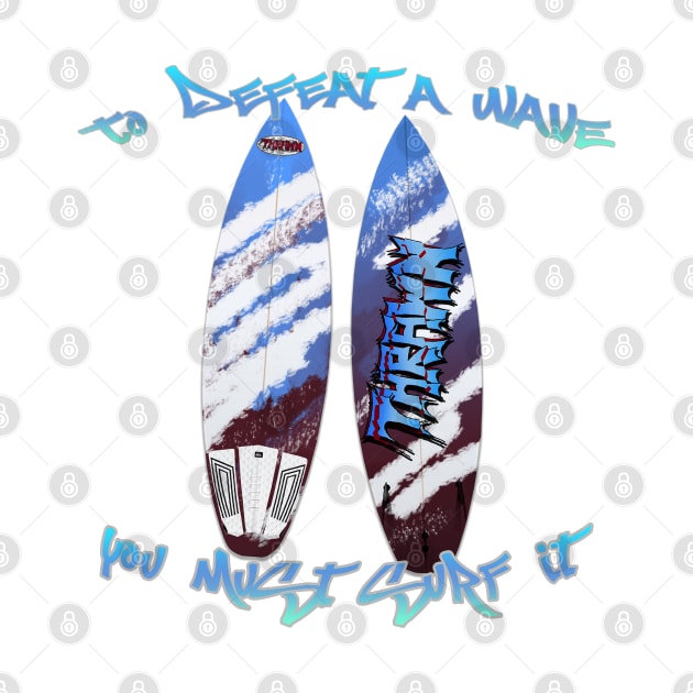 SW Thrawn Blue-Burgundy Surfboard Style v2 by #StarWars SWAG 77 Style