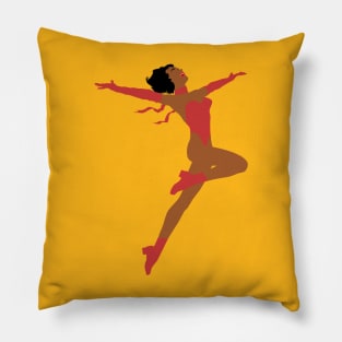 Joyful brunette Pillow