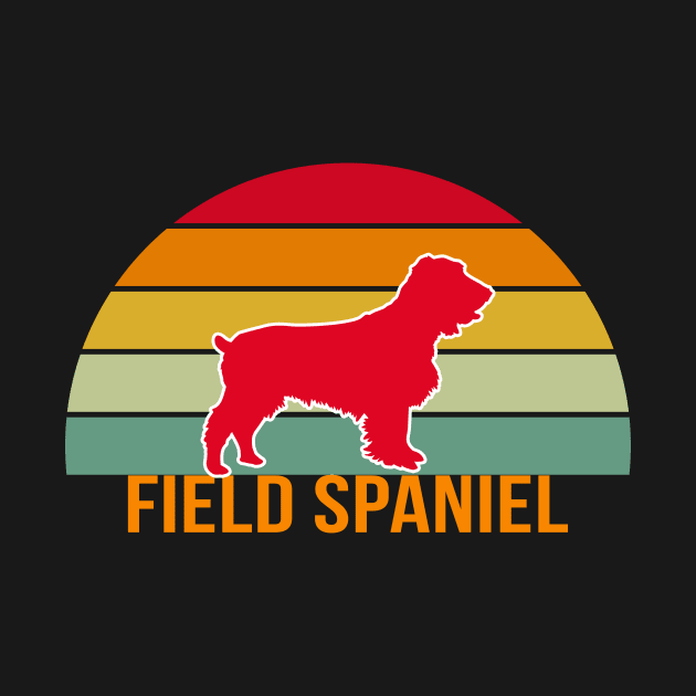 Field Spaniel Vintage Silhouette by khoula252018