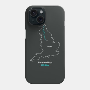 Pennine Way Route Map Phone Case