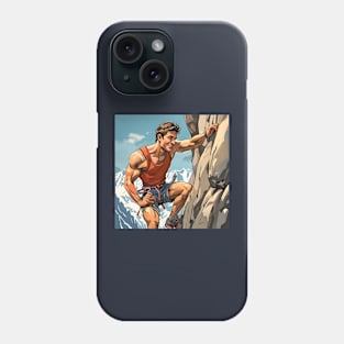 Rock Climbing in the Swiss Alps Phone Case