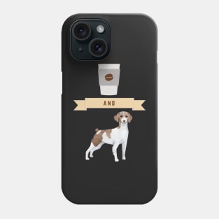 The Coffee and French Brittany Spaniel Gift Puppies Owner Lover Phone Case