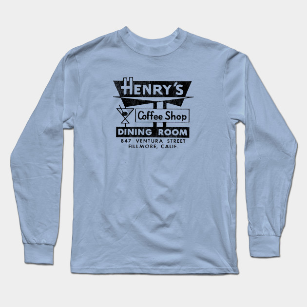Henry S Coffee Shop Vintage Restaurant Long Sleeve T Shirt