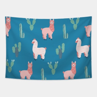 Cactus and llama Tapestry