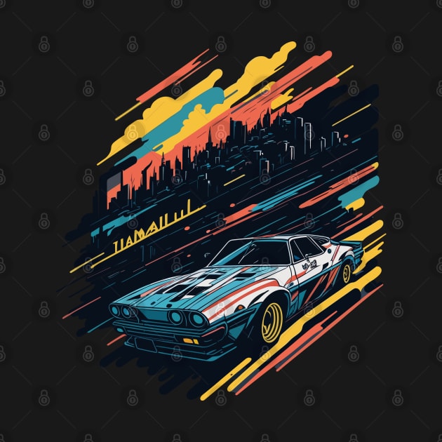 Vintage sport car by webbygfx