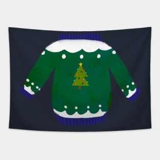 Christmas sweater Tree Tapestry