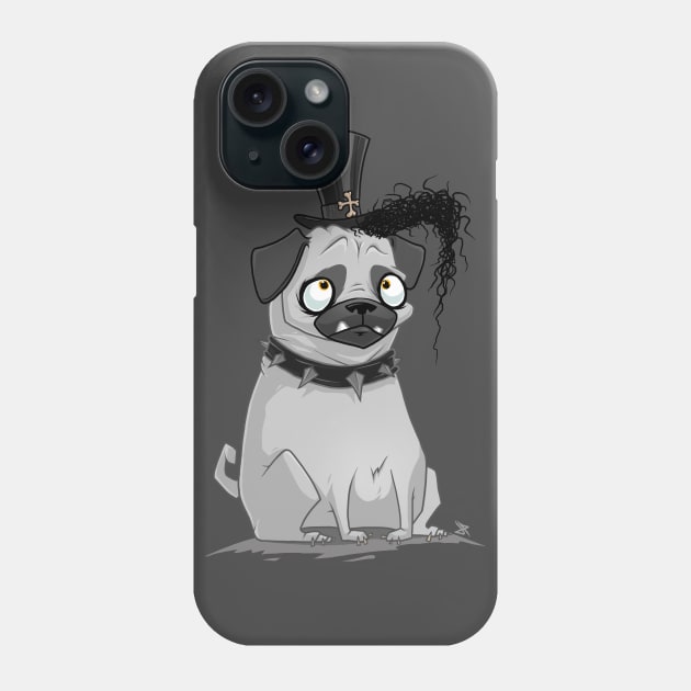 creepy pug Phone Case by NikKor