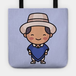 Cute Traditional Ecuadorian Villager Tote