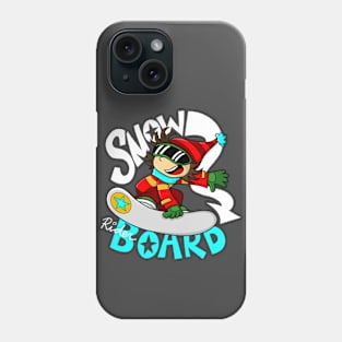 Snow board rider Phone Case